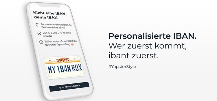 Smartphone mit Oberfläche von Yapeal