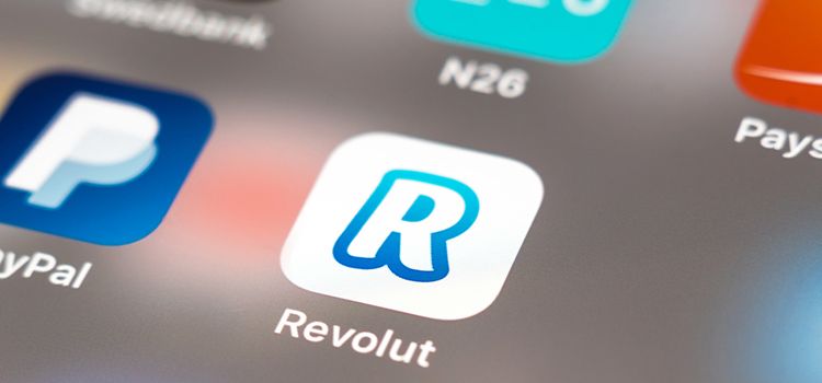 Das Icon von Revolut auf einem Smartphone