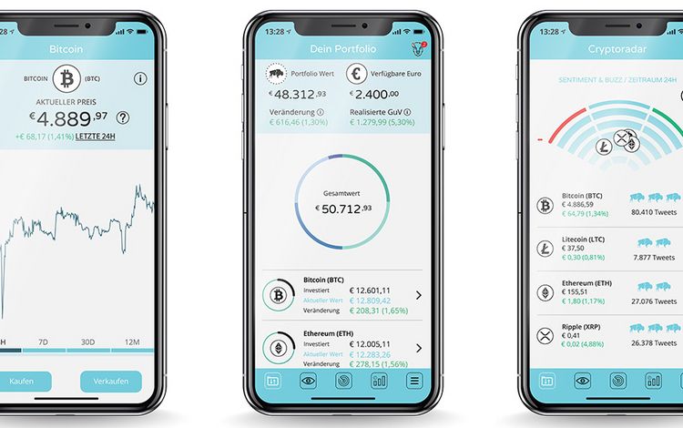 Die Bison App für Kryptowährungen