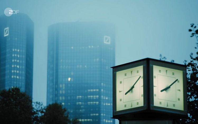 Ansicht Gebäude der Deutschen Bank in Frankfurt