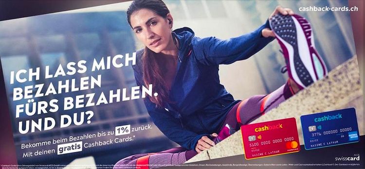 Plakat für Kreditkarten Cashback Cards