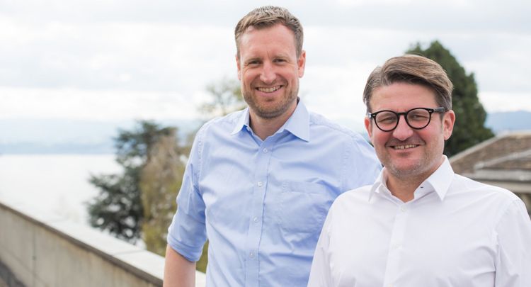 Philipp Dick (Skribble) und Daniel Gasteiger (Procivis)