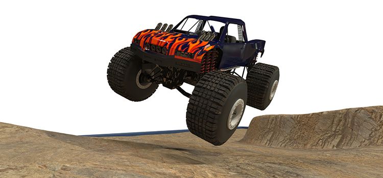 Monstertruck in den Sanddünen