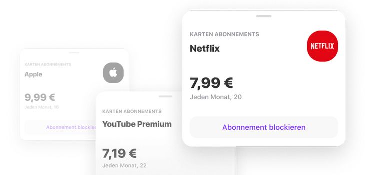 Die App von Vivid Money mit Subscription Control