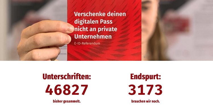 Website von E-ID-Referendum