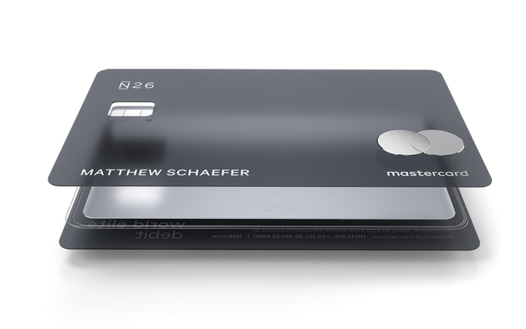 N26 Metal, die Mastercard mit Metallkern aus Wolfram