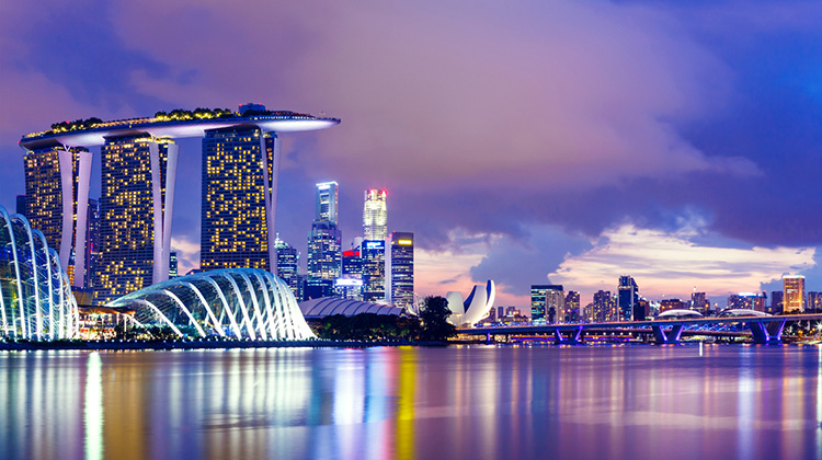 Singapur bei Nacht